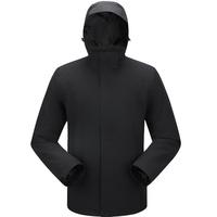 牧高笛（MOBIGARDEN）冲锋衣男女户外登山套绒三合一两件套冲锋衣男 NM24418003 钢琴黑/男 XL