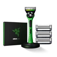 吉列剃须刀手动刮胡刀片胡须刀极光刀雷蛇联名4刀头非吉利