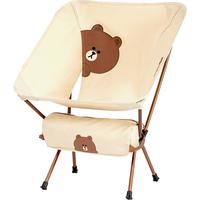 MOBI GARDEN 牧高笛 Line Friends 联名款 户外折叠椅 NX21665001 布朗熊米白