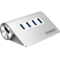 ORICO 奥睿科 M3H4-V1 USB3.0集线器 一分四 银色