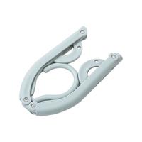 四万公里折叠衣架便携旅行宿舍家用加厚晾内衣袜子收纳架旅游10只 【冰湖蓝】折叠衣架 10只