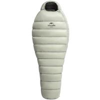 NatureHike挪客户外焰火超轻羽绒睡袋成人户外加厚鹅绒冬季露营防寒保暖轻盈被子 中开款-火山岩 /L（充绒量473G）