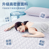 TAIHIA类泰国冰感丝乳胶凉席薄垫褥子软席可水洗机洗折叠垫三件套 丁香紫（加厚升级款） 200cm*180cm