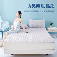 TAIHIA类泰国冰感丝乳胶凉席薄垫褥子软席可水洗机洗折叠垫三件套 丁香紫（加厚升级款） 200cm*150cm