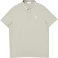 杰克·琼斯(JACK&JONES)男装25年凉感POLO衫男士翻领短袖T恤夏季潮流商务休闲高端半袖 C45沙色 常规 S