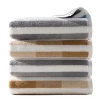 洁玉 毛巾100g纯棉洗脸巾洗澡巾全棉柔软吸水面巾 清染2条装 清染2条装