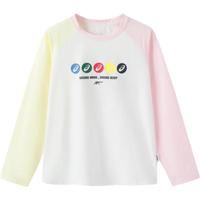 asics亚瑟士【新年】童装新年长袖T恤2025年插肩袖秋冬 0119白粉色 160