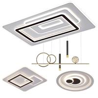 HAIDE LIGHTING 海德照明 星月系列 客厅吸顶灯+方卧灯+餐吊灯+圆卧灯