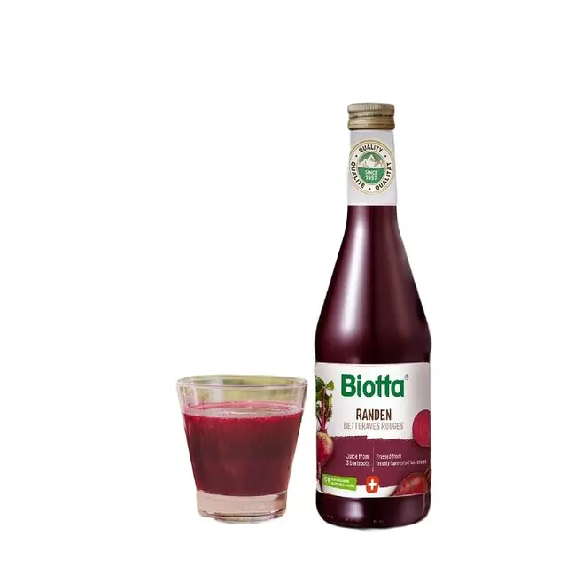 Biotta甜菜根汁99.6%瑞士自然有机农场欧洲精力汤无添加500ml/瓶 瑞士版
