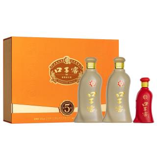 淘金币142.74元、今日必买：口子窖 五年型 50度 兼香型白酒 550ml*2瓶+100ml 礼盒