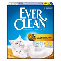 EVER CLEAN 铂钻 EverClean欧洲进口低尘除臭膨润土猫砂 微香型（小金盒）5.4kg/6L