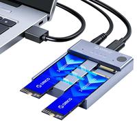 ORICO 奥睿科 双盘位 M.2硬盘盒 USB3.1 Type-C M2P2-C3-C 灰色