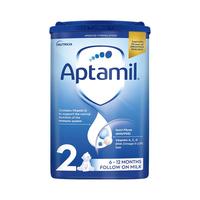 爱他美（Aptamil）德国品牌 英国经典版蓝罐婴幼儿配方奶粉 原装进口 2段（6-12个月）-三罐装