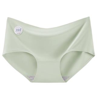已朵内裤女冰丝无痕中腰少女三角裤夏季薄款透气大码女生短裤头 A组-薄荷初夏-粉色+肤色+黑色 3条 XL 【体重120-135斤】