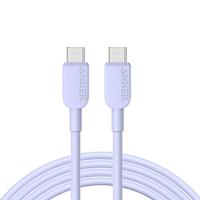 Anker Type-C双头快充数据线 紫色 0.9m