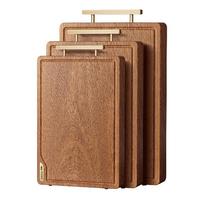 双枪 SUNCHA黑金檀木菜板整木砧板抗菌防霉家用乌檀木切菜案板30*20*2.5