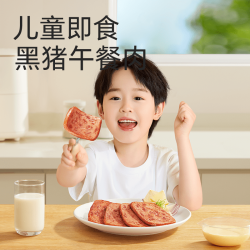 不二宝贝 儿童黑猪肉午餐肉无添加早餐速熟食宝宝辅食试吃装 单片