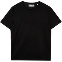 杰克·琼斯（JACK&JONES）夏季柔软舒适纯棉纯色多色百搭商务休闲短袖T恤男装225201139 E40黑色 常规 S