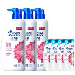 海飞丝 洗发水香氛去屑洗发露 留香洗头膏官方旗舰店450g*3