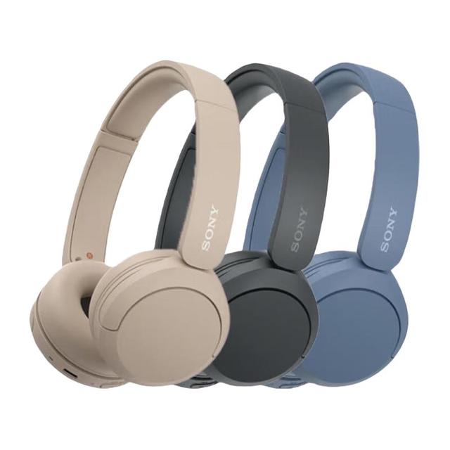 索尼 WH-CH520 耳罩式头戴式动圈蓝牙耳机 米色
