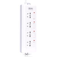 deli 得力 3989 新国标分控插排 四位五孔 3m