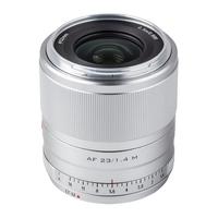 唯卓仕23mm F1.4佳能口自动对焦镜头APS-C画幅适用于EOSM卡口M50 M6II M200微单相机大光圈人像定焦镜头 AF 23/1.4 M(银色) 标配