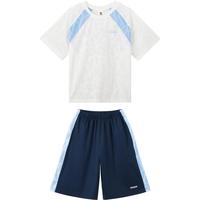 左西童装男童夏装套装2025夏季儿童短袖速干运动透气两件套薄