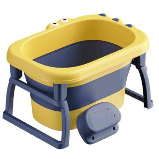 移动端、京东百亿补贴：babyhood 鳄鱼系列 BH-329 儿童折叠浴桶 洛克黄