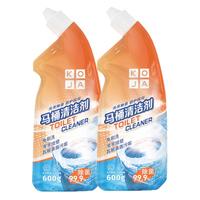 KOJA免刷洗马桶清洁剂600ml*2 厕所清洗剂洁厕灵洁厕液除菌消臭去污垢