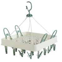 GRACE 洁丽雅 24夹衣架 可晒鞋晾衣架袜夹 成人儿童多功能衣架内衣袜子夹子衣架