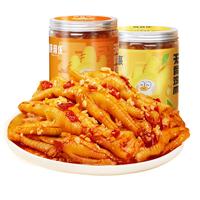 脱骨侠 酸辣无骨鸡爪去骨泡椒凤爪罐装小吃零食下酒菜解馋休闲食品 蒜香微辣1斤装+柠檬1斤装