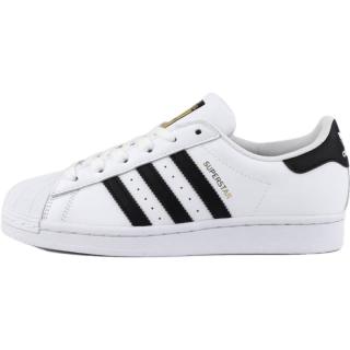 adidas ORIGINALS SUPERSTAR系列 中性休闲运动鞋 EG4958 白色/金标 42