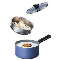 COOKER KING 炊大皇 NG16NGQ-Z 奶锅(16cm、1.3L、铝合金、蓝色、含蒸笼)