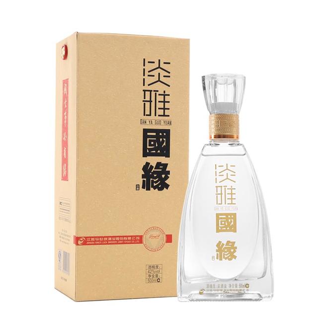 今世缘 淡雅国缘 42%vol 浓香型白酒 500ml 单瓶装