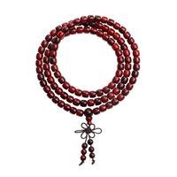 月印百川 小叶紫檀手串108颗火焰纹男女款文玩佛珠手链约6*6mm