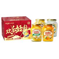 欢乐家组合水果罐头900g*4瓶 礼盒装（黄桃、桔子、什锦、椰果） 【首选】组合罐头900*4瓶