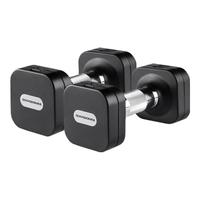 舒动哑铃可调节家用纯钢可拆卸快调男女通用力量训练运动器材套装 摩登灰10kg一对【5kgx2只】