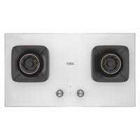 万家乐极曜W1燃气灶 5.2kw大火力台嵌两用 白色面板烟灶联动定时灶具 可适配开孔尺寸天然气灶JZT-AC7X