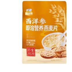 金日禾野 西洋参即溶营养燕麦片390g中老年人营养早餐冲饮谷物麦片冲泡即食 西洋参即溶燕麦片390g
