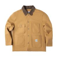 马登 MADEN女装 美式复古密歇根夹克纯棉帆布翻领长袖上衣外套女春秋款 姜黄 M