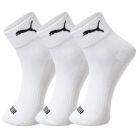 PUMA 彪马 女士棉质中筒袜套装 100002380003035 3双装 白色