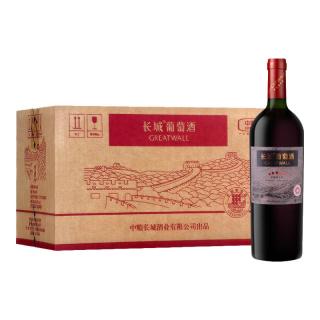 长城葡萄酒 长城五星赤霞珠干红葡萄酒 750ml*6瓶整箱装红酒 京东自营