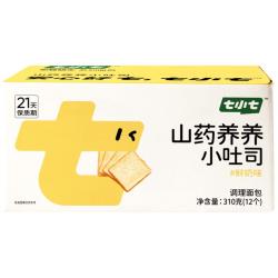 七小七 高钙鲜奶山药养养小吐司310g儿童宝宝零食0添加营养早餐 源头直发