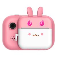 爱百分儿童相机高清数码照相机拍立得3-12岁玩具 升级粉【前后双摄+拍立得+32G】