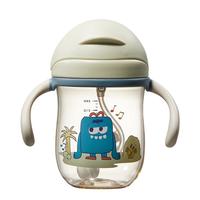 babycare 儿童tritan吸管水杯 360ml 薄雾粉