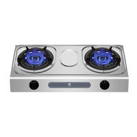  樱花卫厨 SAKURA卫厨 卫厨 燃气灶不锈钢台上灶二级能效节能 家用大火力灶具 台式双眼灶 NTA01【液化气】4.2KW猛火灶