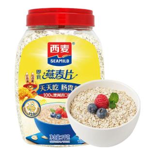 西麦 即食 燕麦片  1kg/桶 桶装 1kg