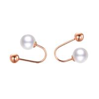 CHJ JEWELLERY 潮宏基 EEK33700200 珍缀18K玫瑰金珍珠耳钉 0.6g