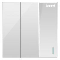 legrand 罗格朗 仕典系列 K8/33/1/2AE 三开单控开关 玉兰白