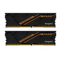 Asgard 阿斯加特 16GB(8GBx2)套装 DDR4 3600 台式机内存条 金伦加-黑橙甲 TUF